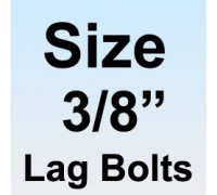 Type 316 Stainless Lag Bolts - Size 3/8"